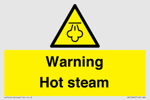 Warning Hot steam